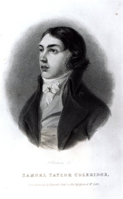 Portrait of Samuel Taylor Coleridge as a Young Man by Robert Hancock